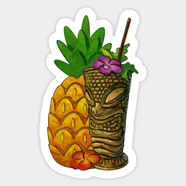 Tropical Thirst Sticker by cannibaljp